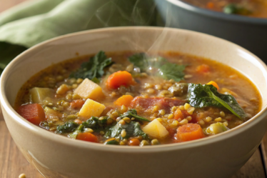 Lentil Quinoa Veggie Soup