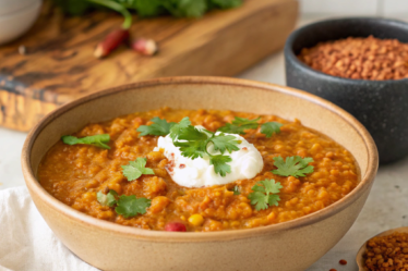 Spicy & Creamy Red Lentil Curry