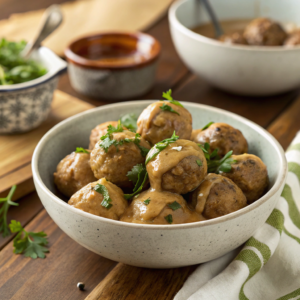 Vegan Swedish Meatballs