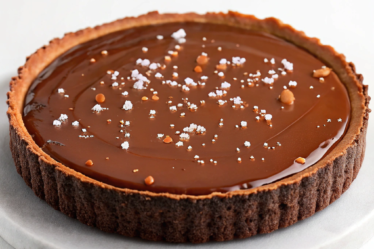 Chocolate Salted Caramel Tart (Vegan)