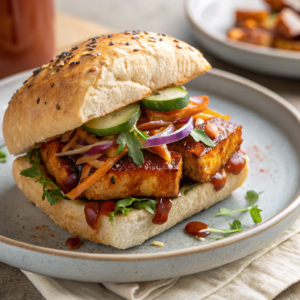 Crispy BBQ Tofu Sandwich