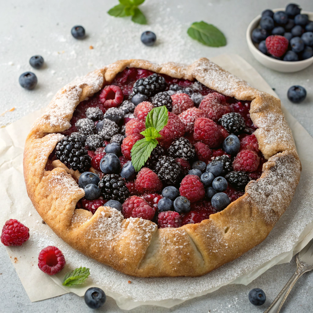 Berry Galette (Gluten Free & Vegan)