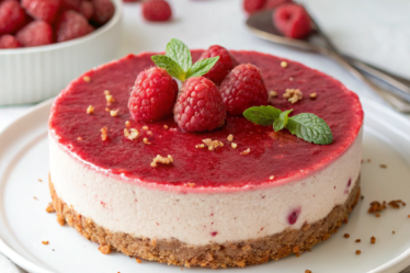 Vegan Raspberry Cheesecake (Cashew Free)