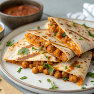 Buffalo Chickpea Quesadillas