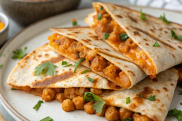 Buffalo Chickpea Quesadillas