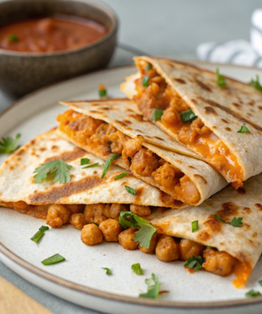 Buffalo Chickpea Quesadillas