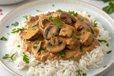 Vegan Mushroom Stroganoff