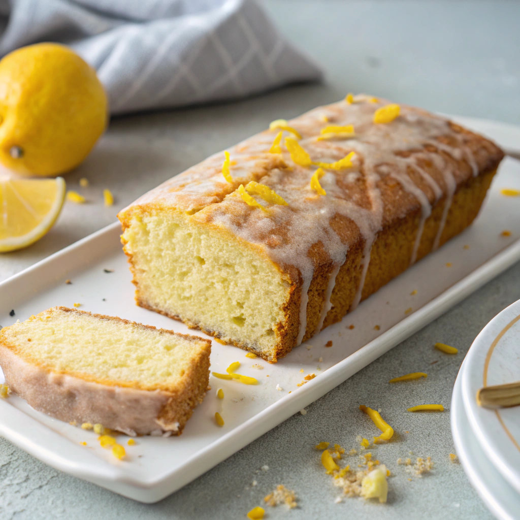 Glazed Lemon Loaf (Vegan)