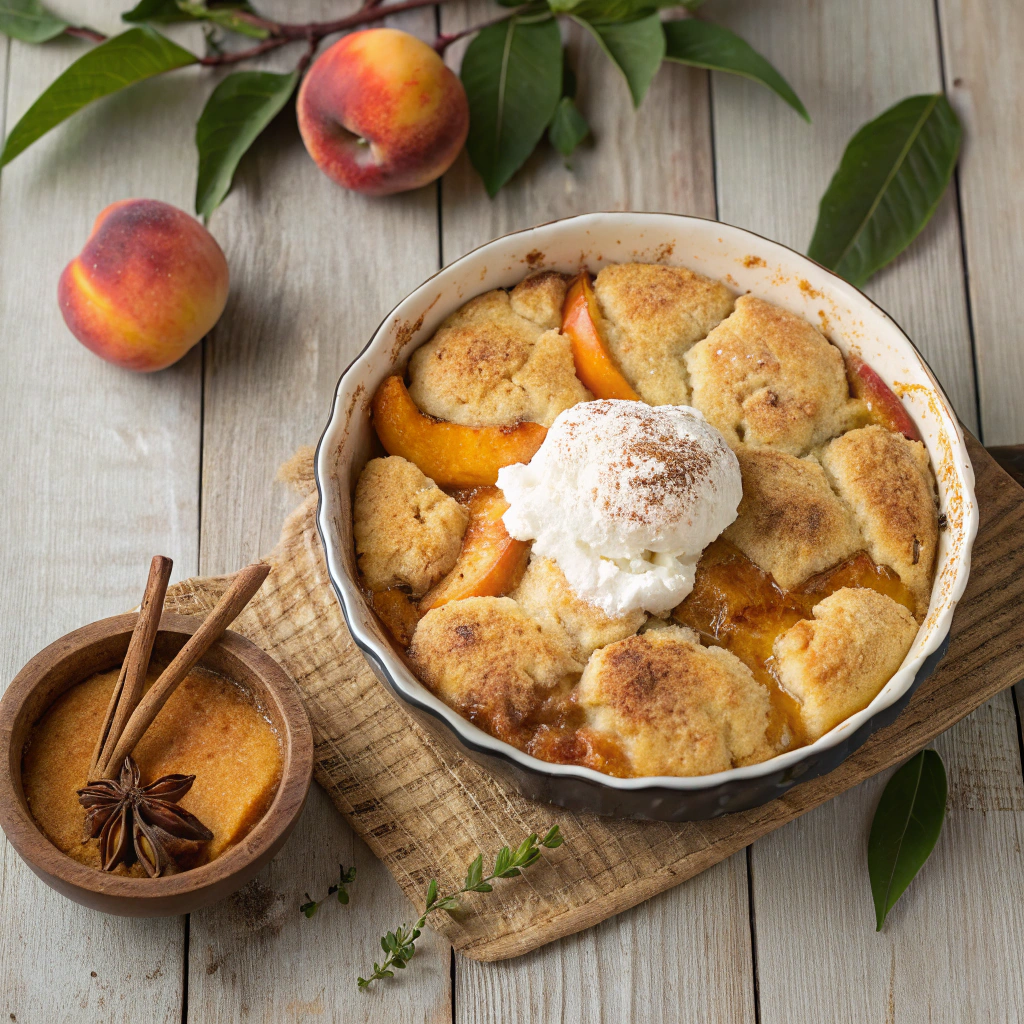 Vegan Peach Cobbler Recipe