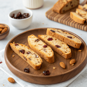 Almond Cherry Biscotti Recipe (Vegan & GF)