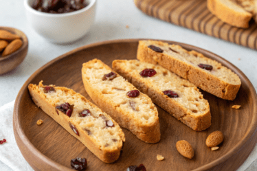 Almond Cherry Biscotti Recipe (Vegan & GF)