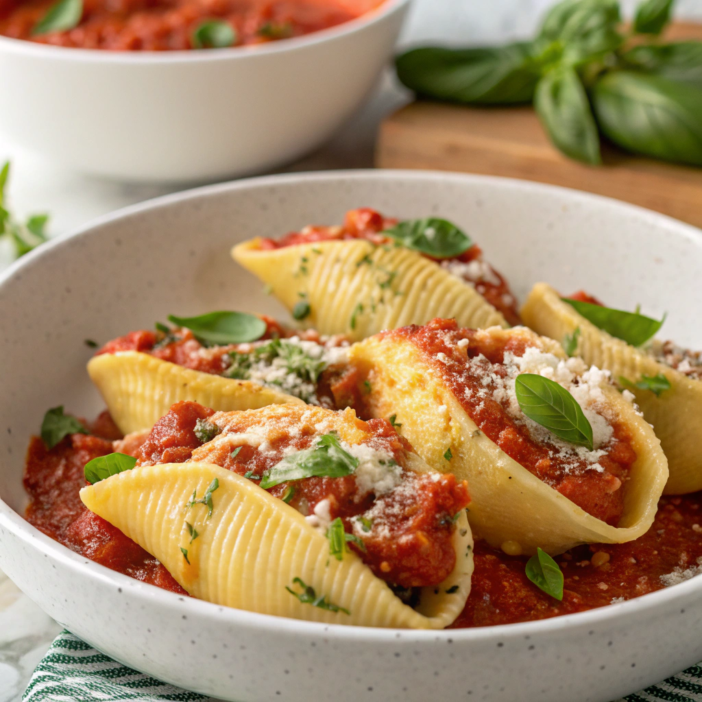 Stuffed Ricotta Shells (Vegan)